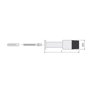 Bute porte mural Inox Accessoires de porte Bute - cale porte DH_91100
