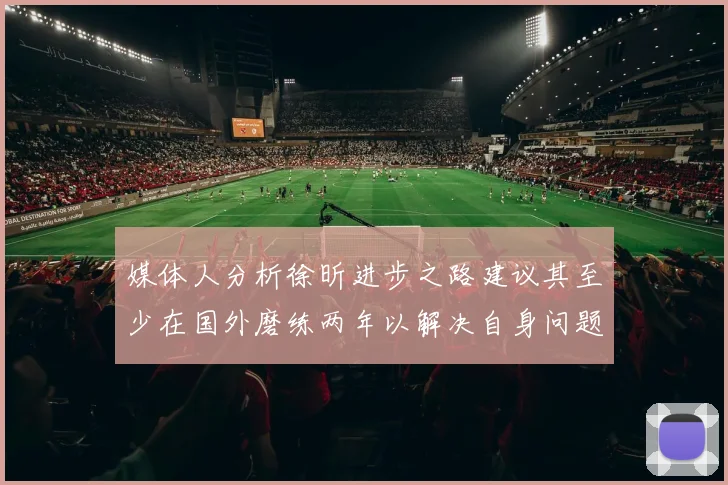 媒体人分析徐昕进步之路建议其至少在国外磨练两年以解决自身问题