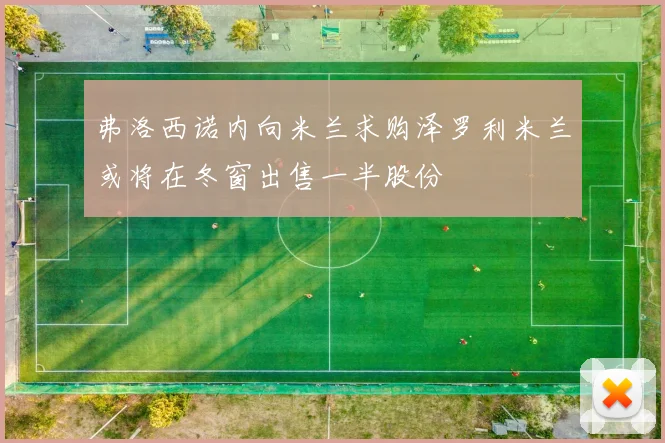 弗洛西诺内向米兰求购泽罗利米兰或将在冬窗出售一半股份