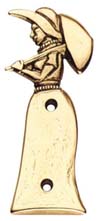 Figurine femme Laiton poli Accessoires de porte Signalisation toilette 506