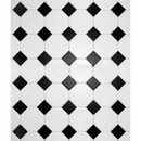 Dcor Damier Acier Accessoires de cuisine Fond de hotte dcor FDH-BLACK-AND-WHITE