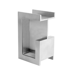 poigne rectangulaire avec retours Inox Poigne  encastrer Pour porte coulissante 53712