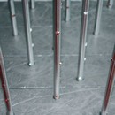 Roseaux en inox Fer forg Mobilier intrieur Mobilier avec insert de cristaux Rain-Drops-Separe
