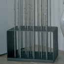 Roseaux en inox Fer forg Mobilier intrieur Mobilier avec insert de cristaux Rain-Drops-Separe