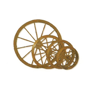 Roue de dcoration Bois Mobilier de jardin Dcoration de jardin 3353